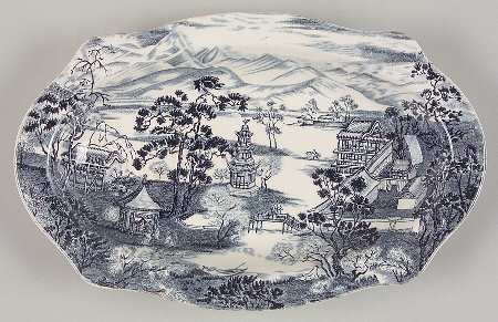 Enchanted Garden Blue Relish/Gravy Underplate