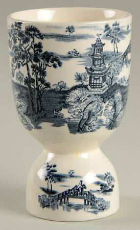 Enchanted Garden Blue Double Egg Cup