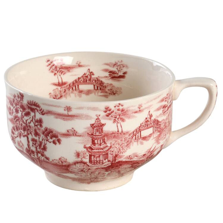 Enchanted Garden Pink Flat Cup