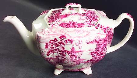 Enchanted Garden Pink Teapot & Lid