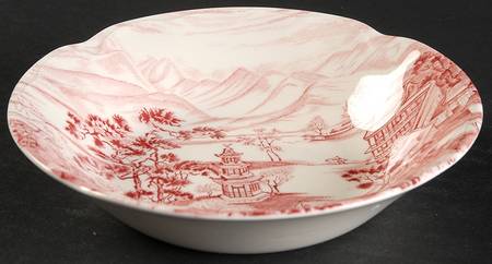 Enchanted Garden Pink Fruit/Dessert (Sauce) Bowl