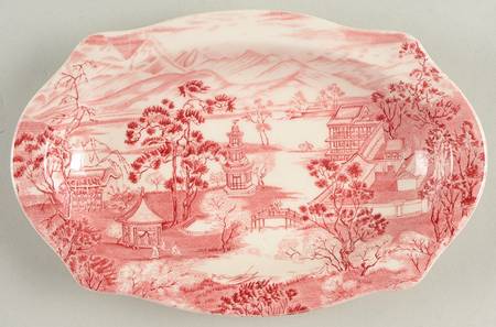Enchanted Garden Pink Relish/Gravy Underplate