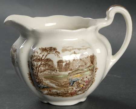 English Gardens Brown Multicolor Creamer