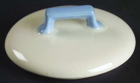 English Oak (Light Blue Embossed Edge) Lid for Sugar Bowl