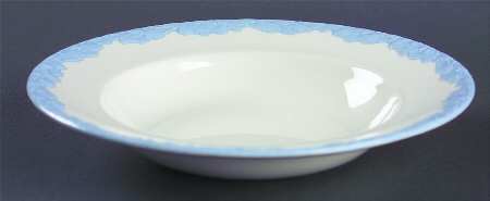 English Oak (Light Blue Embossed Edge) Rim Soup Bowl