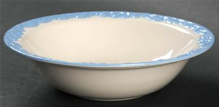 English Oak (Light Blue Embossed Edge) Rim Cereal Bowl
