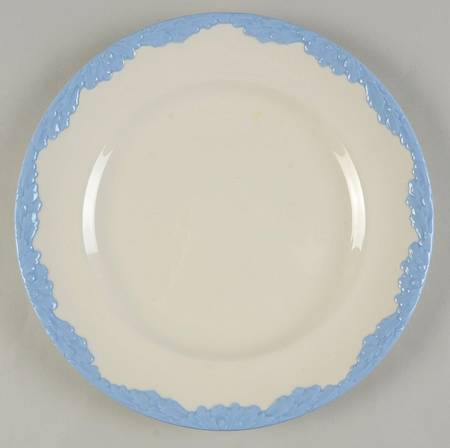 English Oak (Light Blue Embossed Edge) Luncheon Plate