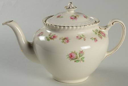 English Rose (Old English, Pink Roses) Teapot & Lid