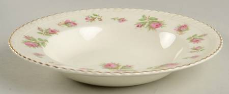 English Rose (Old English, Pink Roses) Rim Soup Bowl
