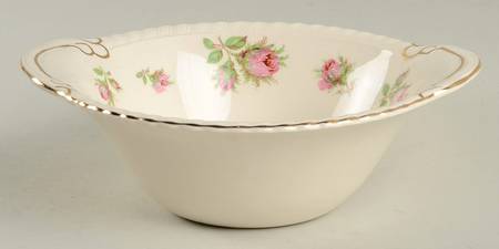 English Rose (Old English, Pink Roses) Lugged Cereal Bowl