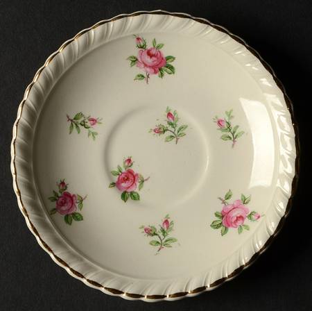 English Rose (Old English, Pink Roses) Saucer for Demitasse Cup