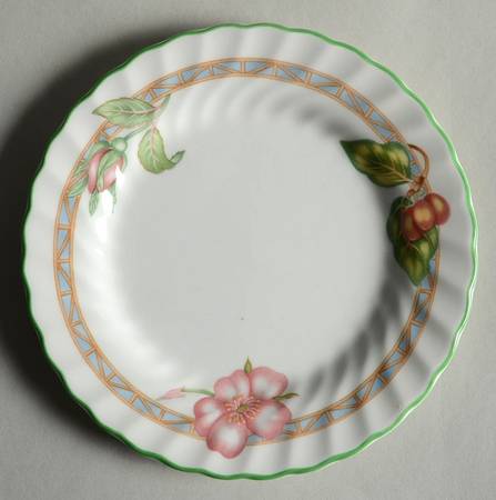 English Rose (Regency, Floral Vine) Bread & Butter Plate