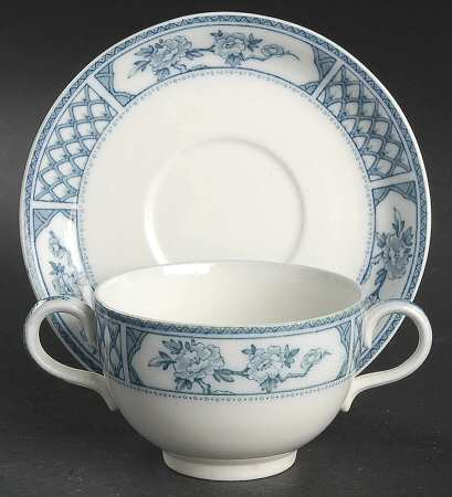 The Exeter Footed Bouillon Cup & Saucer