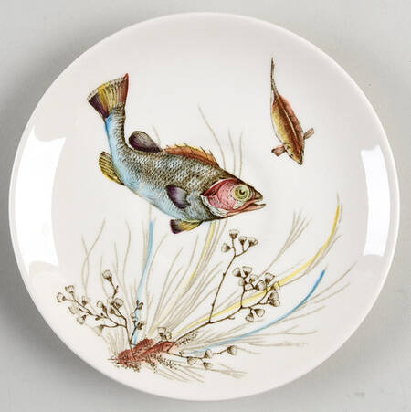 FISH (CREAM) Saucer for Flat Cup