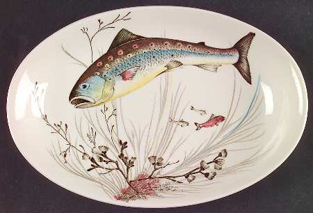 FISH (CREAM) Relish/Gravy Underplate