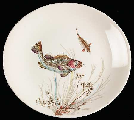 FISH (CREAM) Dessert/Pie Plate