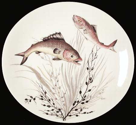 FISH (CREAM) Dinner Plate