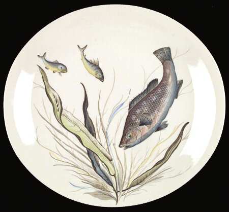 FISH (CREAM) Dinner Plate