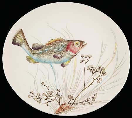 FISH (CREAM) Luncheon Plate