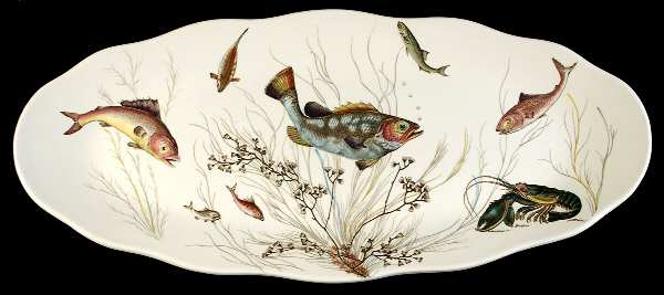 FISH (CREAM) 25" Fish Platter