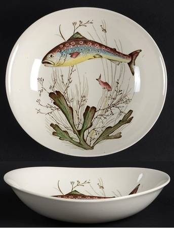 FISH (CREAM) Coupe Soup Bowl
