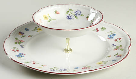 Fleurette 3 1/4"-3 7/8" Chip & Dip/Veg Set 2 Pce (DP/FR) HC