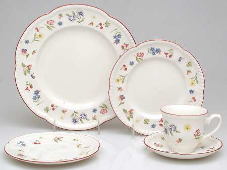 Fleurette 5 Piece Place Setting