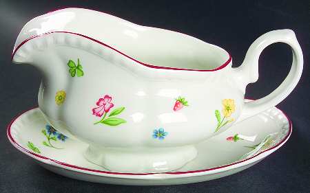Fleurette Gravy Boat & Underplate/Relish