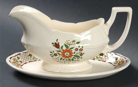 Fleur L'Orange Gravy Boat & Underplate