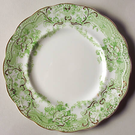 The Florentine Green (Gold Trim) Bread & Butter Plate