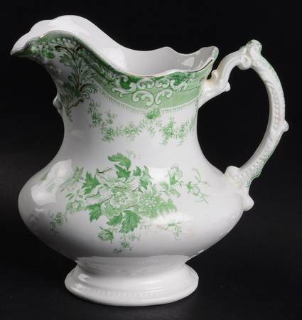 The Florentine Green (Gold Trim) 48 Oz Pitcher