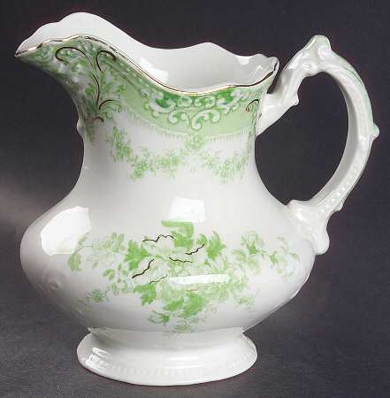 The Florentine Green (Gold Trim) 24 Oz Pitcher