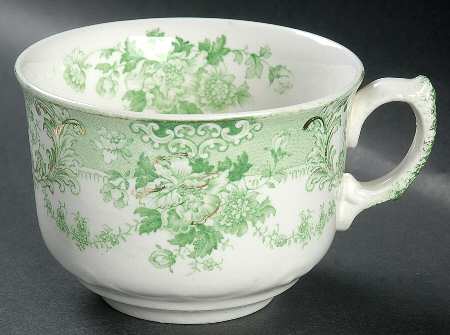 The Florentine Green (Gold Trim) Oversized Cup