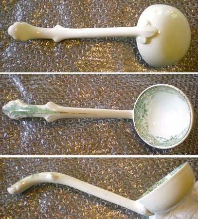 The Florentine Green (Gold Trim) Tureen Ladle