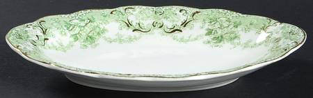The Florentine Green (Gold Trim) Relish/Gravy Underplate