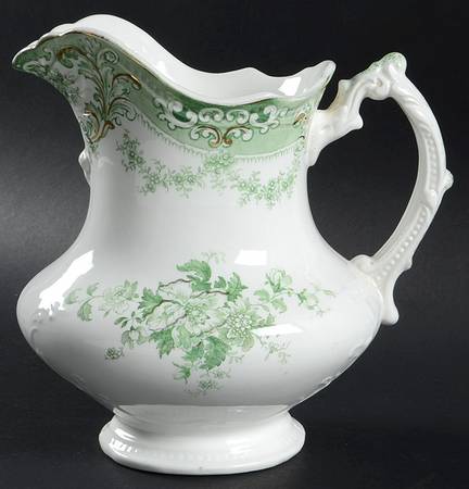 The Florentine Green (Gold Trim) 44 Oz Pitcher