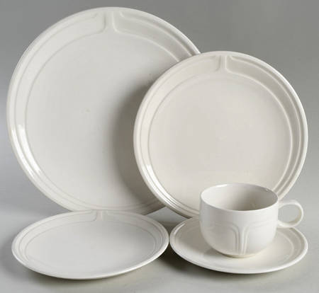 Focus White 5 Piece Place Setting