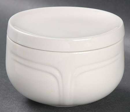 Focus White Sugar Bowl & Lid by Johnson Brothers
