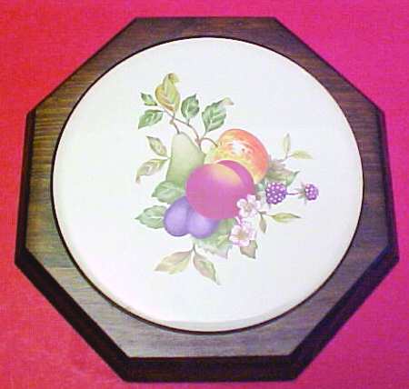 Fresh Fruit Wood Frame Trivet