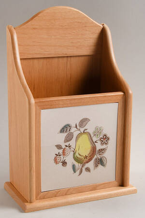 Fruit Sampler (Older) 10" Natural Wood Letter Holder  HC