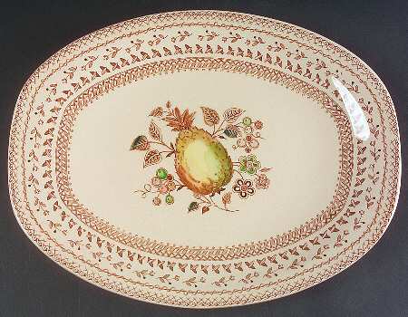 Fruit Sampler (Older) 13" Oval Serving Platter