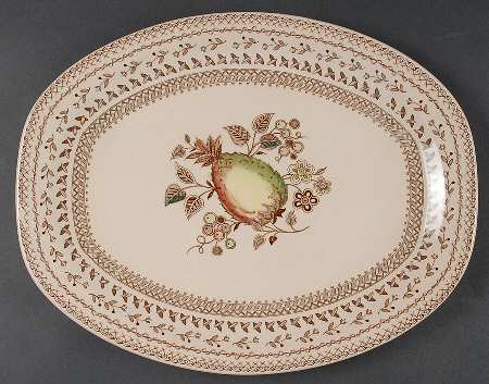 Fruit Sampler (Older) 14" Oval Serving Platter