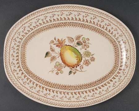 Fruit Sampler (Older) 12" Oval Serving Platter