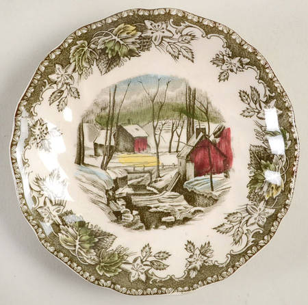 Friendly Village, The ("Made in England" Backstamp) Saucer for Demitasse Cup