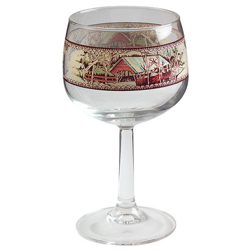 Friendly Village, The ("Made in England" Backstamp) 8 Oz Glassware Goblet