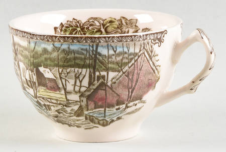 Friendly Village, The ("Made in England" Backstamp) Flat Cup
