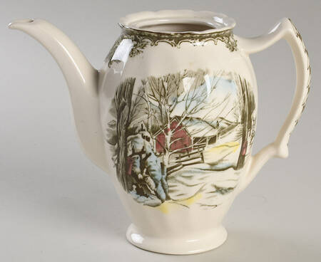 Friendly Village, The ("Made in England" Backstamp) Mini Coffee Pot No Lid