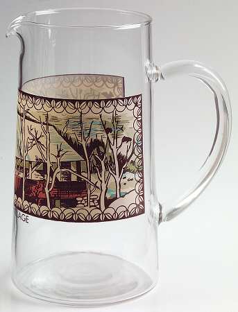 Friendly Village, The ("Made in England" Backstamp) 44 Oz Glassware Pitcher