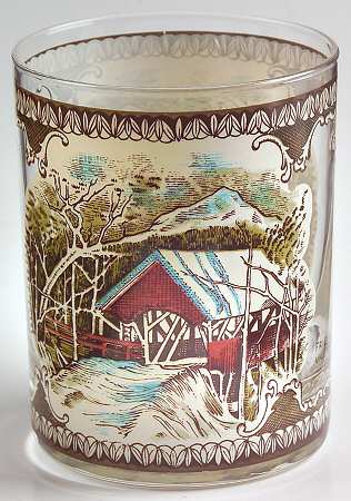 Friendly Village, The ("Made in England" Backstamp) 12 Oz Glassware Double Old Fashioned by Johnson Brothers