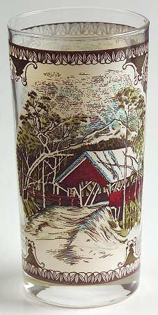 Friendly Village, The ("Made in England" Backstamp) 10 Oz Glassware Highball by Johnson Brothers